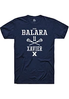 Sami Balara  Xavier Musketeers Navy Blue Rally NIL Sport Icon Short Sleeve T Shirt