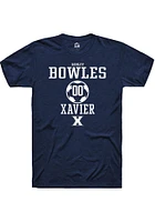 Ashley Bowles  Xavier Musketeers Navy Blue Rally NIL Sport Icon Short Sleeve T Shirt