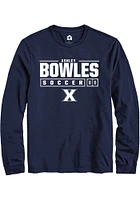 Ashley Bowles  Xavier Musketeers Navy Blue Rally NIL Stacked Box Long Sleeve T Shirt