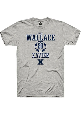 Izzie Wallace  Xavier Musketeers Ash Rally NIL Sport Icon Short Sleeve T Shirt