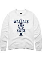 Izzie Wallace Rally Xavier Musketeers Mens NIL Sport Icon Long Sleeve Crew Sweatshirt