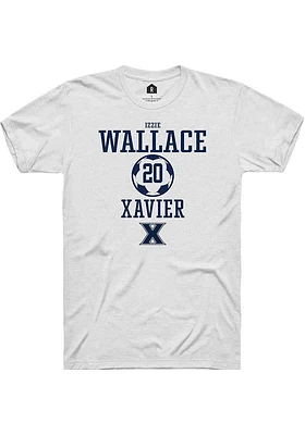 Izzie Wallace  Xavier Musketeers White Rally NIL Sport Icon Short Sleeve T Shirt