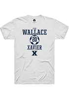 Izzie Wallace  Xavier Musketeers White Rally NIL Sport Icon Short Sleeve T Shirt