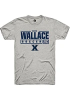 Izzie Wallace  Xavier Musketeers Ash Rally NIL Stacked Box Short Sleeve T Shirt