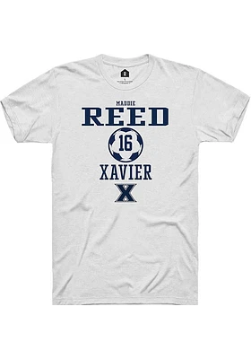 Maddie Reed  Xavier Musketeers White Rally NIL Sport Icon Short Sleeve T Shirt