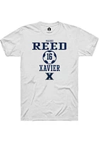 Maddie Reed  Xavier Musketeers White Rally NIL Sport Icon Short Sleeve T Shirt