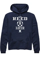 Maddie Reed  Rally Xavier Musketeers Mens Navy Blue NIL Sport Icon Long Sleeve Hoodie