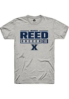 Maddie Reed  Xavier Musketeers Ash Rally NIL Stacked Box Short Sleeve T Shirt