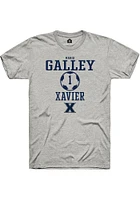 Maria Galley  Xavier Musketeers Ash Rally NIL Sport Icon Short Sleeve T Shirt