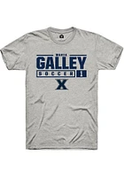 Maria Galley  Xavier Musketeers Ash Rally NIL Stacked Box Short Sleeve T Shirt