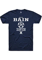 Natalie Bain  Xavier Musketeers Navy Blue Rally NIL Sport Icon Short Sleeve T Shirt