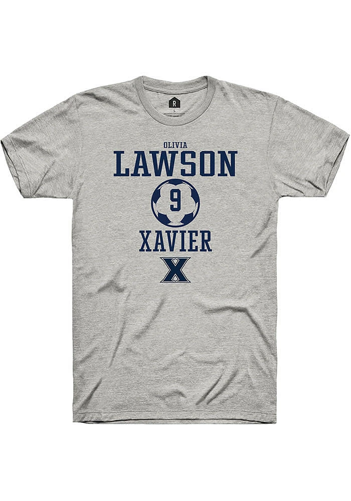 Olivia Lawson  Xavier Musketeers Ash Rally NIL Sport Icon Short Sleeve T Shirt