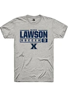 Olivia Lawson  Xavier Musketeers Ash Rally NIL Stacked Box Short Sleeve T Shirt