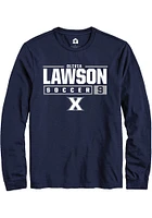 Olivia Lawson  Xavier Musketeers Navy Blue Rally NIL Stacked Box Long Sleeve T Shirt