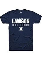 Olivia Lawson  Xavier Musketeers Navy Blue Rally NIL Stacked Box Short Sleeve T Shirt