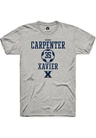 Reese Carpenter  Xavier Musketeers Ash Rally NIL Sport Icon Short Sleeve T Shirt
