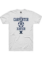 Reese Carpenter  Xavier Musketeers White Rally NIL Sport Icon Short Sleeve T Shirt