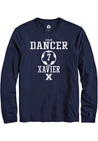 Regan Dancer  Xavier Musketeers Navy Blue Rally NIL Sport Icon Long Sleeve T Shirt