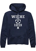 Sam Wiehe  Rally Xavier Musketeers Mens Navy Blue NIL Sport Icon Long Sleeve Hoodie