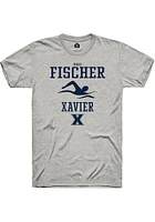 Kali Fischer  Xavier Musketeers Ash Rally NIL Sport Icon Short Sleeve T Shirt