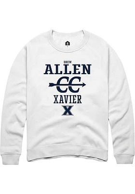 Drew Allen Rally Xavier Musketeers Mens NIL Sport Icon Long Sleeve Crew Sweatshirt