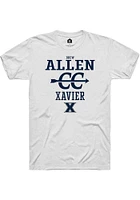 Drew Allen  Xavier Musketeers White Rally NIL Sport Icon Short Sleeve T Shirt