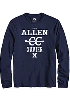 Drew Allen  Xavier Musketeers Navy Blue Rally NIL Sport Icon Long Sleeve T Shirt