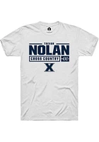 Trevor Nolan  Xavier Musketeers White Rally NIL Stacked Box Short Sleeve T Shirt