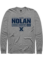 Trevor Nolan  Xavier Musketeers Graphite Rally NIL Stacked Box Design Long Sleeve T Shirt