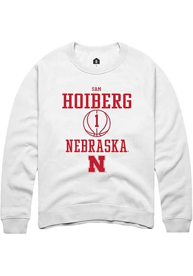 Samuel Hoiberg Rally Nebraska Cornhuskers Mens NIL Sport Icon Long Sleeve Crew Sweatshirt