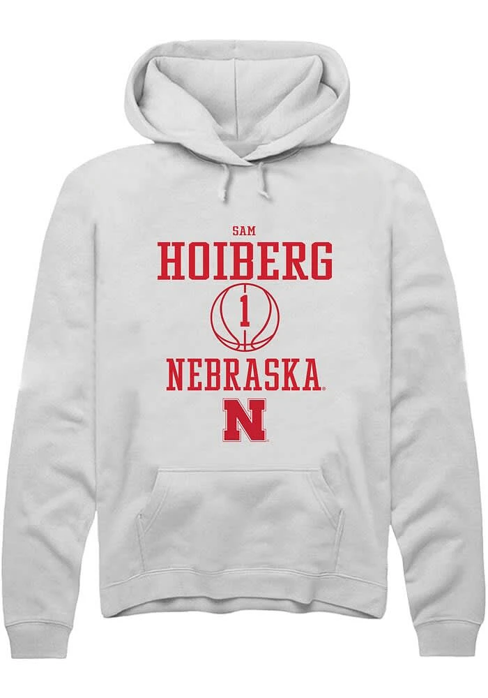 Samuel Hoiberg Rally Nebraska Cornhuskers Mens NIL Sport Icon Long Sleeve Hoodie