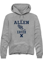 Drew Allen  Rally Xavier Musketeers Mens Graphite NIL Sport Icon Long Sleeve Hoodie