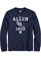 Drew Allen  Xavier Musketeers Navy Blue Rally NIL Sport Icon Track Long Sleeve T Shirt