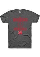 Samuel Hoiberg  Nebraska Cornhuskers Dark Grey Rally NIL Sport Icon Short Sleeve T Shirt