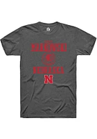 Alexis Markowski  Nebraska Cornhuskers Dark Grey Rally NIL Sport Icon Short Sleeve T Shirt