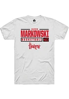 Alexis Markowski Nebraska Cornhuskers Rally NIL Stacked Box Short Sleeve T Shirt