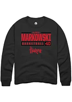 Alexis Markowski Rally Nebraska Cornhuskers Mens NIL Stacked Box Long Sleeve Crew Sweatshir