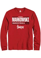 Alexis Markowski Nebraska Cornhuskers Rally NIL Stacked Box Long Sleeve T Shirt