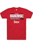 Alexis Markowski Nebraska Cornhuskers Rally NIL Stacked Box Short Sleeve T Shirt