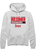 Allison Weidner Rally Nebraska Cornhuskers Mens NIL Stacked Box Long Sleeve Hoodie