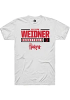 Allison Weidner Nebraska Cornhuskers Rally NIL Stacked Box Short Sleeve T Shirt