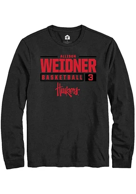 Allison Weidner Nebraska Cornhuskers Rally NIL Stacked Box Long Sleeve T Shirt