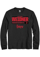Allison Weidner Nebraska Cornhuskers Rally NIL Stacked Box Long Sleeve T Shirt