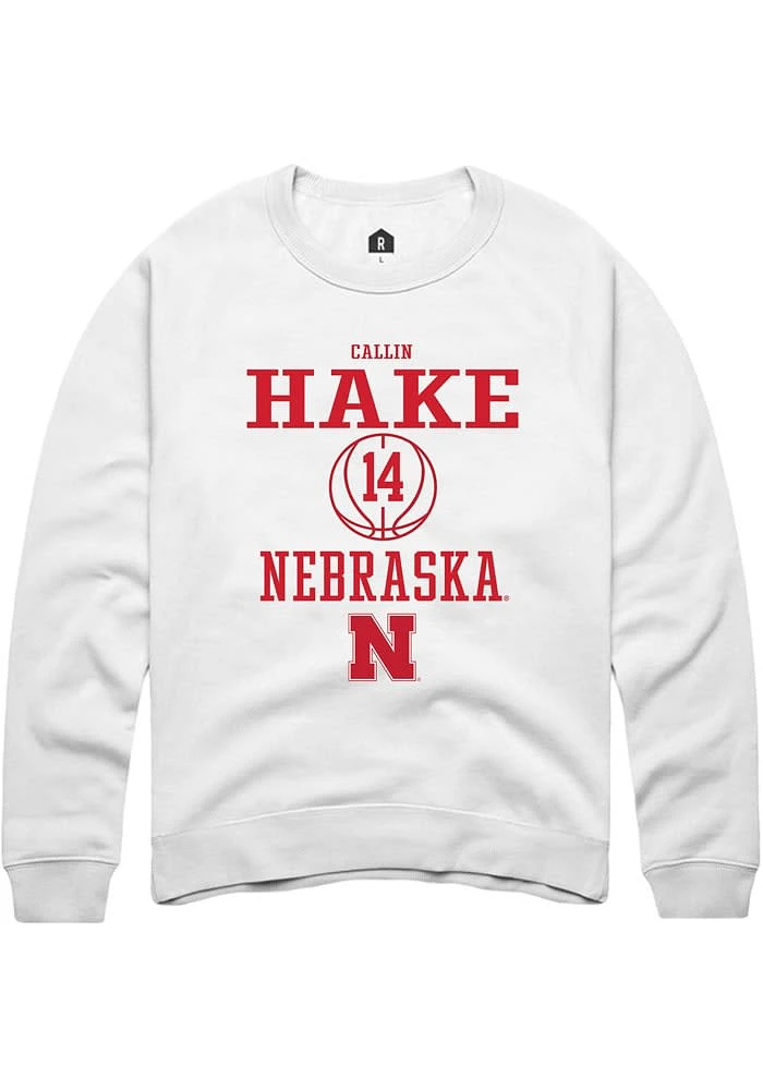 Callin Hake Rally Nebraska Cornhuskers Mens NIL Sport Icon Long Sleeve Crew Sweatshirt