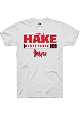 Callin Hake Nebraska Cornhuskers Rally NIL Stacked Box Short Sleeve T Shirt
