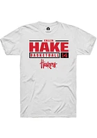 Callin Hake Nebraska Cornhuskers Rally NIL Stacked Box Short Sleeve T Shirt