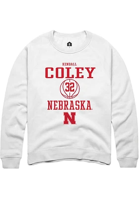Kendall Coley Rally Nebraska Cornhuskers Mens NIL Sport Icon Long Sleeve Crew Sweatshirt