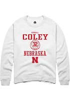 Kendall Coley Rally Nebraska Cornhuskers Mens NIL Sport Icon Long Sleeve Crew Sweatshirt