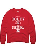 Kendall Coley Rally Nebraska Cornhuskers Mens NIL Sport Icon Long Sleeve Crew Sweatshirt