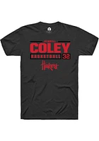 Kendall Coley Nebraska Cornhuskers Rally NIL Stacked Box Short Sleeve T Shirt